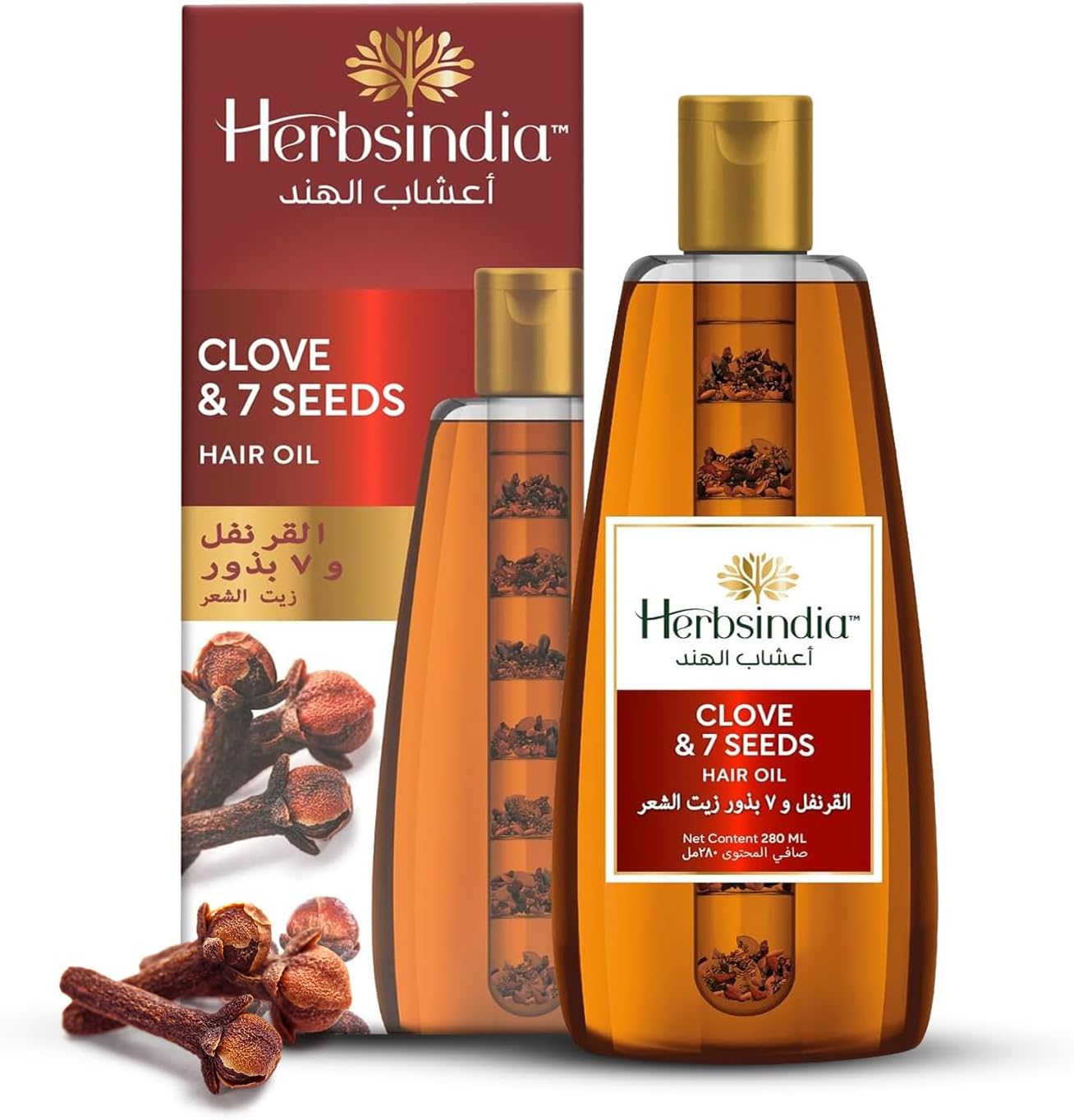 Herbsindia Hair Oil with Cloves and 7 Seeds 280ml