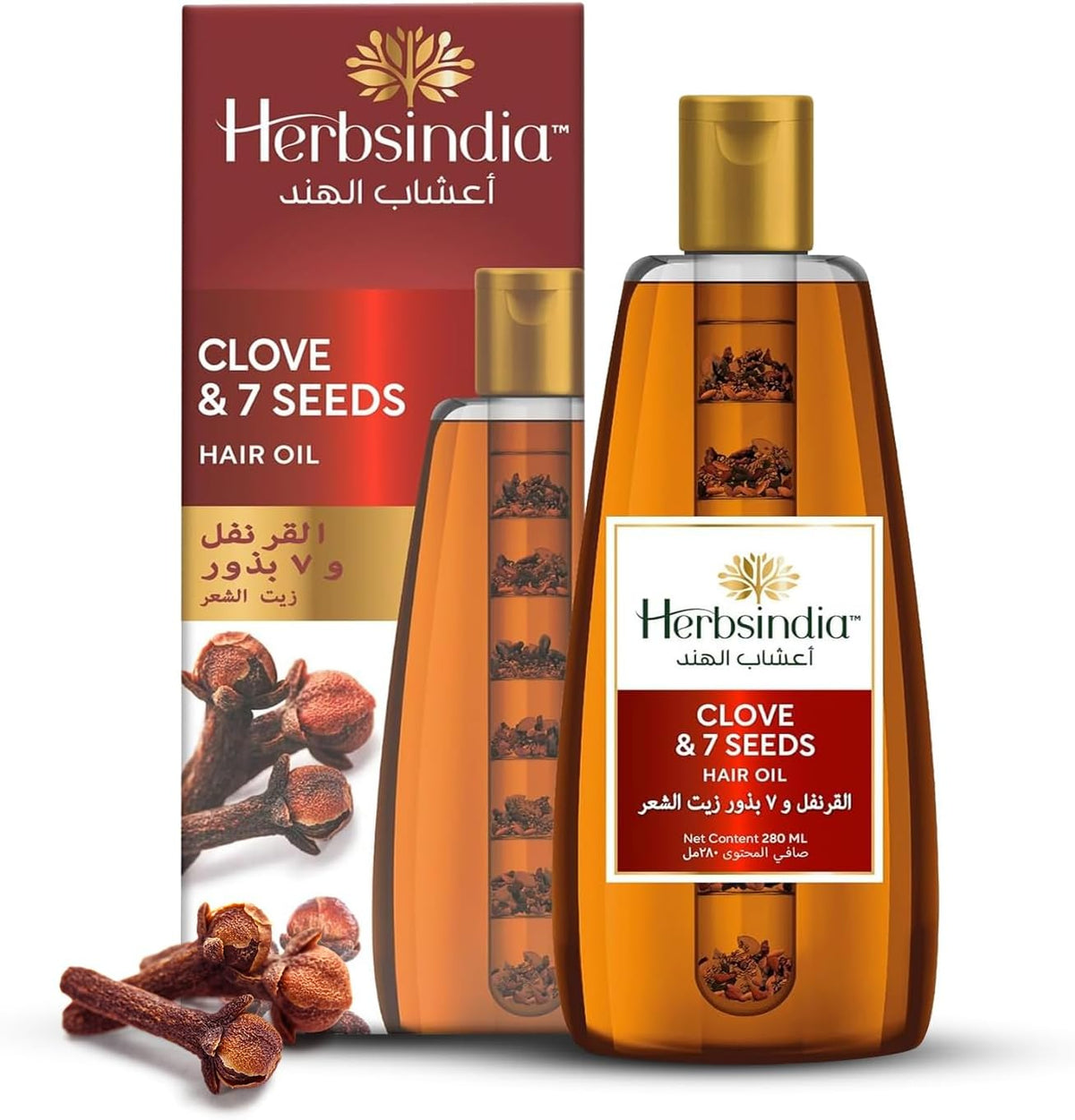Herbsindia Hair Oil with Cloves and 7 Seeds 280ml