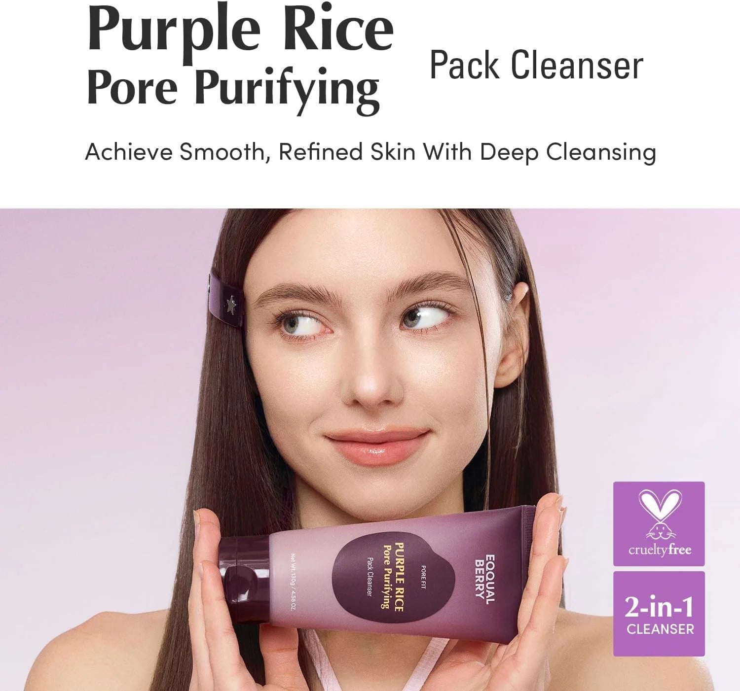 Eqqualberry Purple Rice Pore Purifying Pack Cleanser 130g