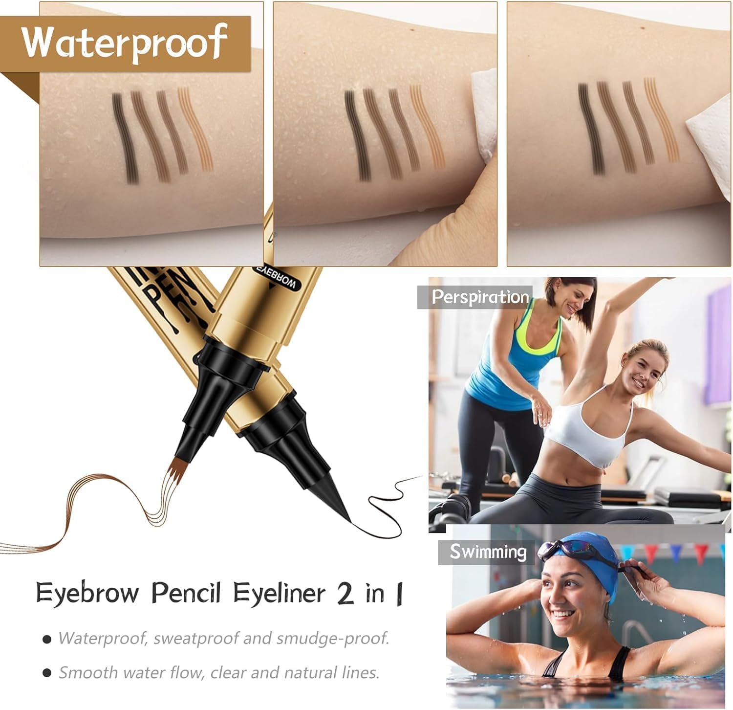 Rose Berry Upgrade Eyebrow and Eyeliner 2 in 1
