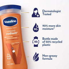 Vaseline Intensive Care Cocoa Glow Body Lotion with Pure Cocoa and Shea Butter 400 ml