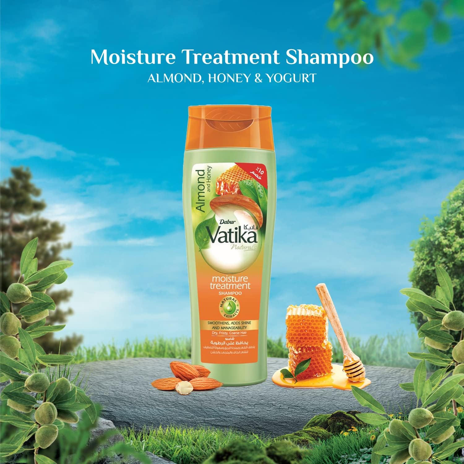 VATIKA ALMOND HONEY SHAMPOO 180 ML