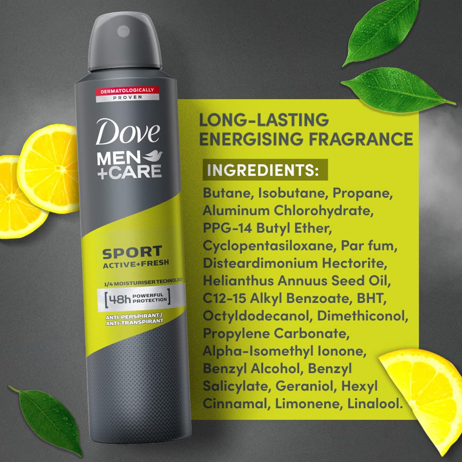 Dove Men Sport Active Deodorant Spray 250 ml