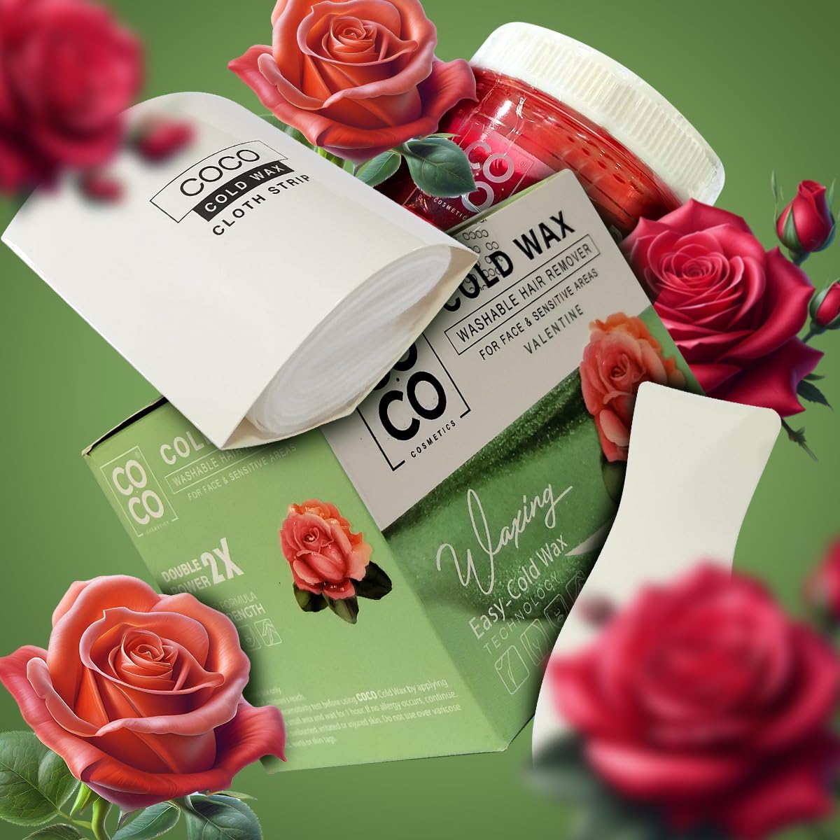 Coco Cold Wax Washable Hair Remove Valentine 250 gm