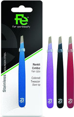 Fe color tweezers slant tip 032