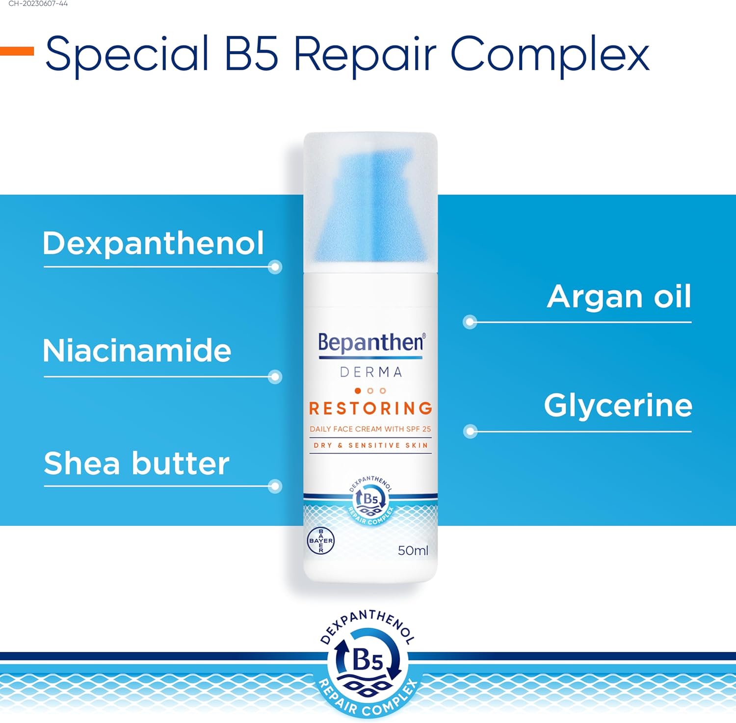 Bepanthen Derma Restoring Face Cream Spf25 50ml