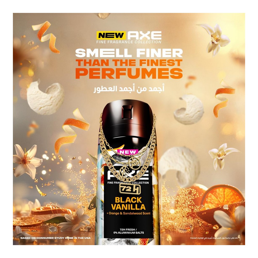 Axe Men Black Vanilla Deodorant Body Spray 150ml