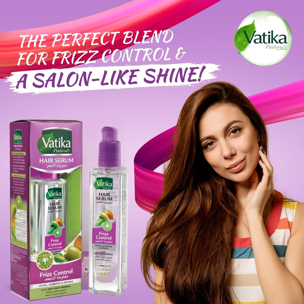 Vatika Naturals Frizz Control Hair Serum - 47ml