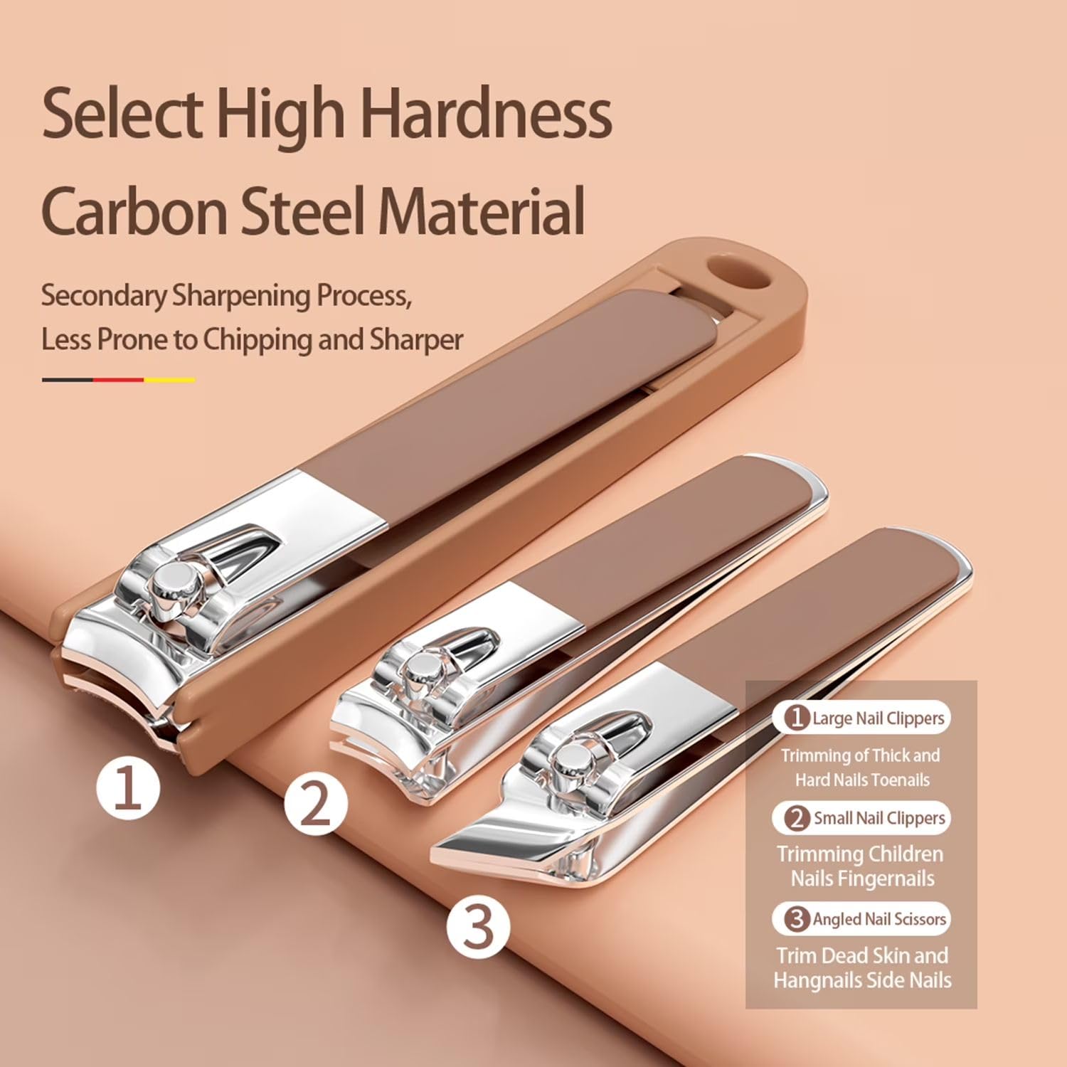 Mini Manicure Set 8 Pieces – Compact Nail Clipper Kit for Travel & Home