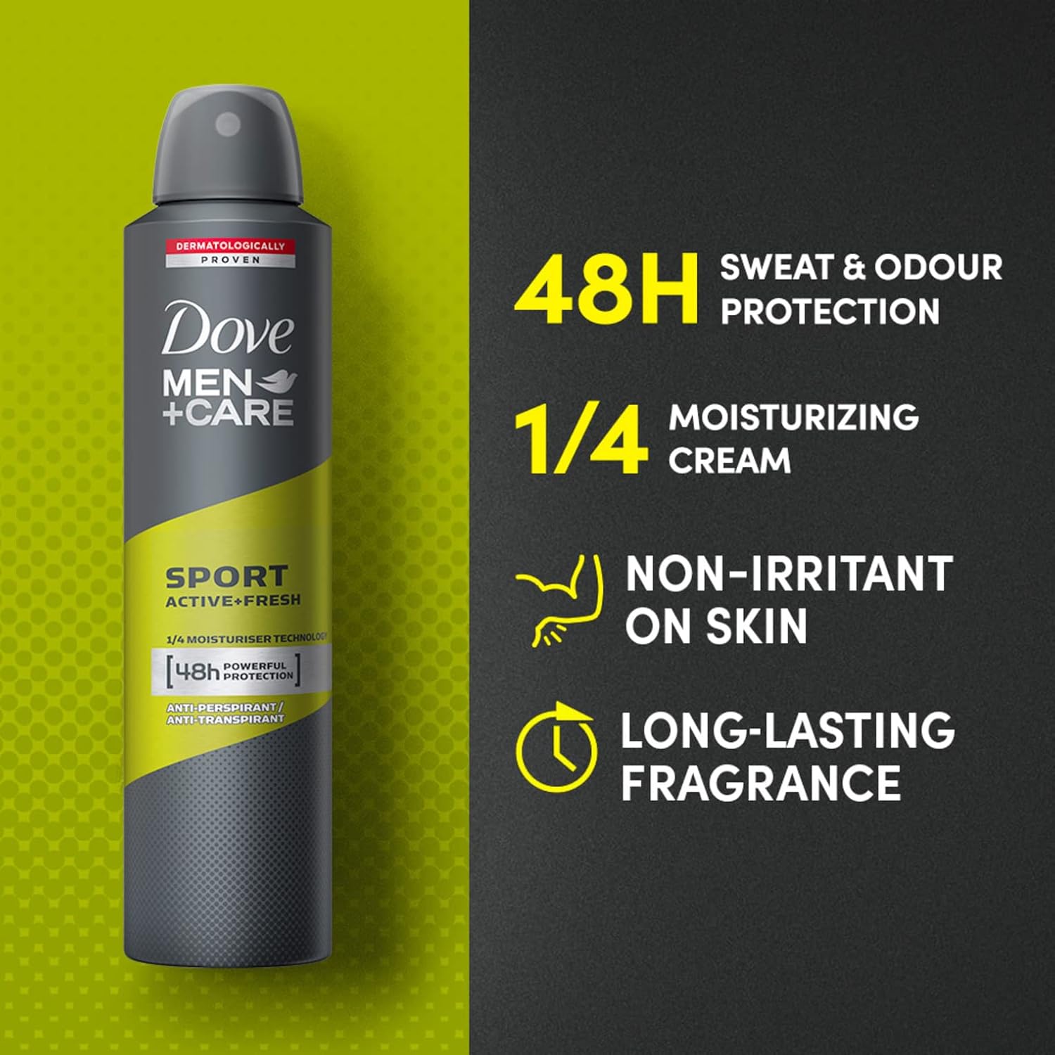 Dove Men Sport Active Deodorant Spray 250 ml