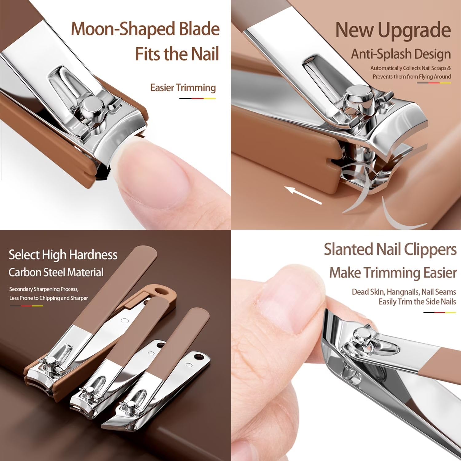 Mini Manicure Set 8 Pieces – Compact Nail Clipper Kit for Travel & Home