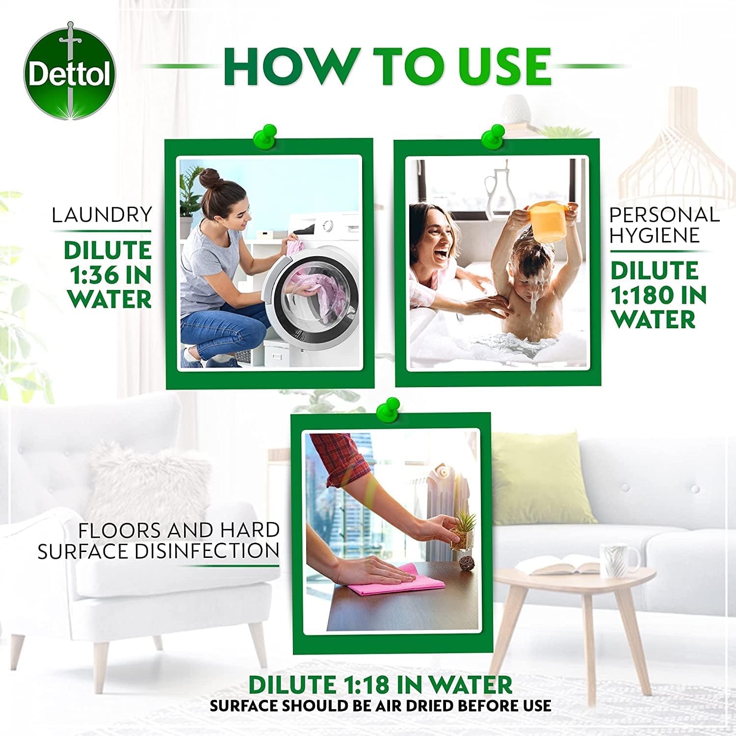 Dettol Anti-Bacterial Disinfectant - 235ml