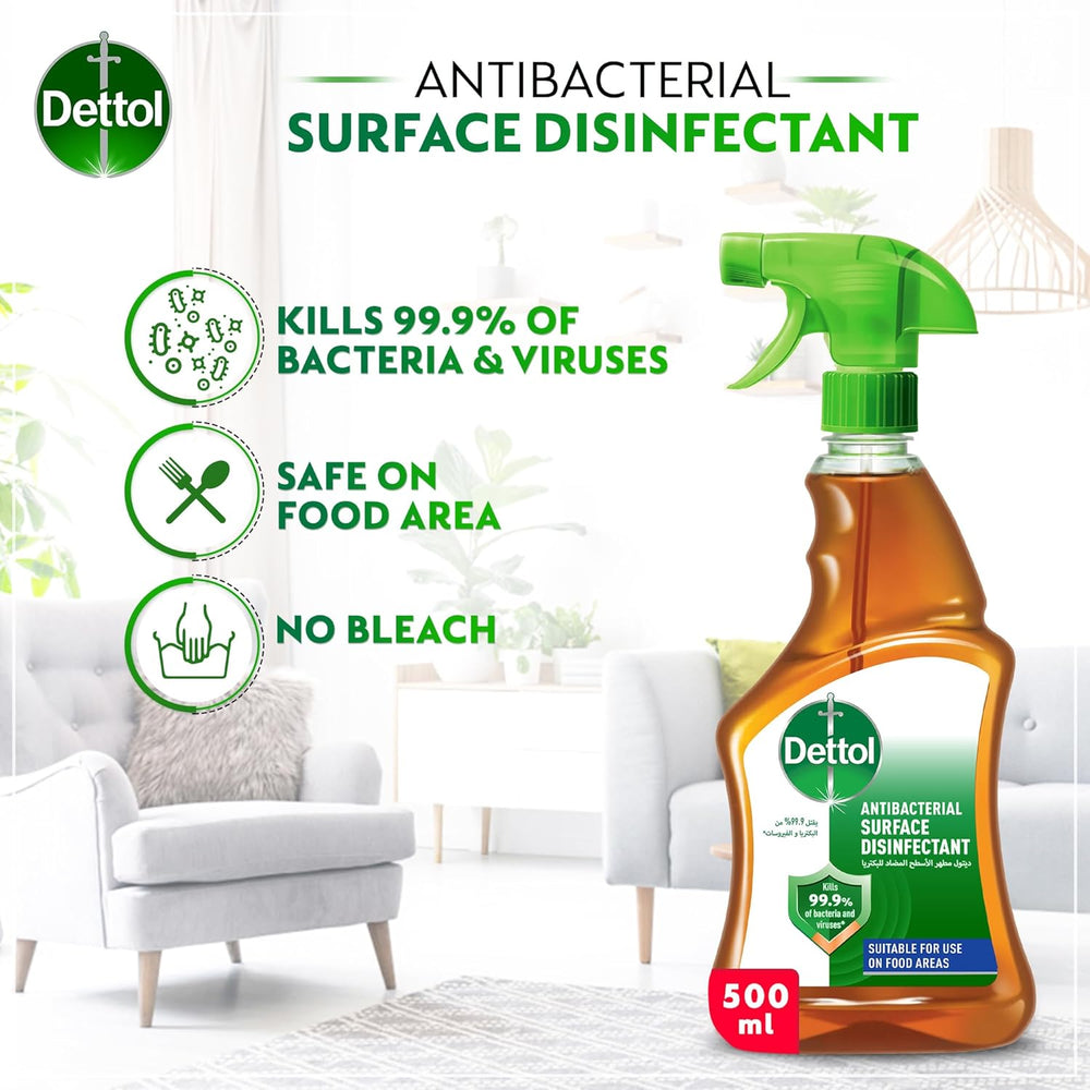 Dettol Original Anti-Bacterial Surface Disinfectant Liquid Trigger 500Ml
