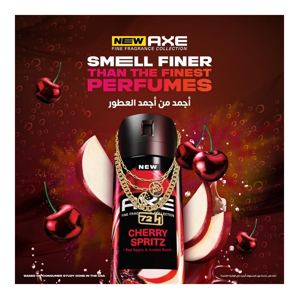 Axe Men Cherry Spritz Deodorant Body Spray 150ml