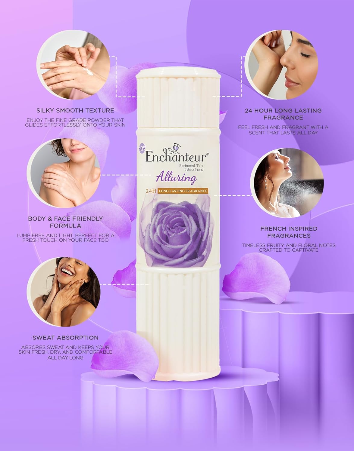 Enchanteur Alluring Talc Fragrance Powder 125g