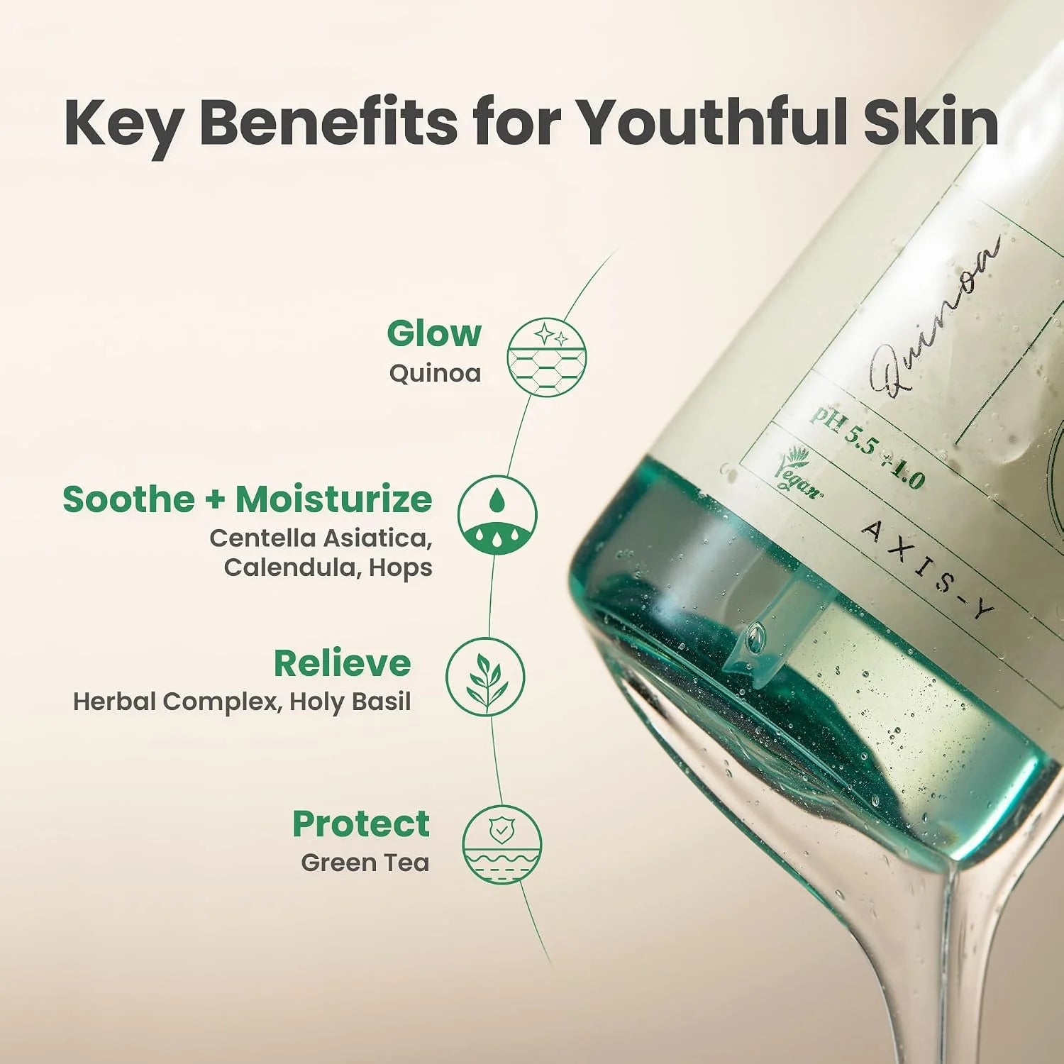 Axis-Y Quinoa One Step Balanced Gel Cleanser 180Ml