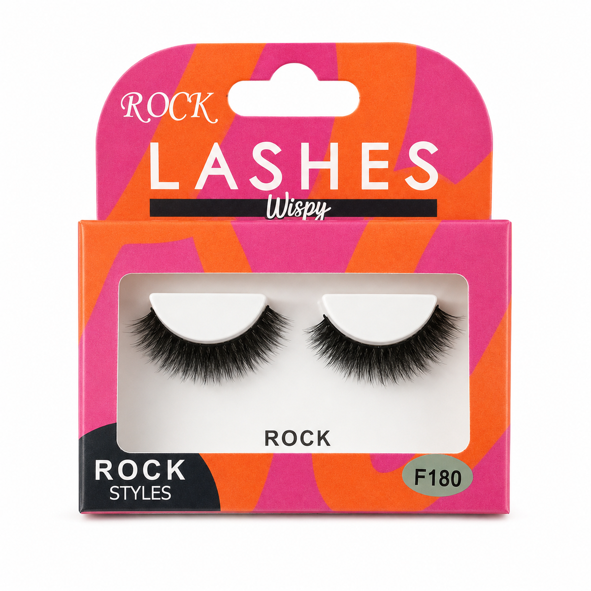 ROCK Wispy False Eyelashes F180 – Natural Fluttery Lash Look