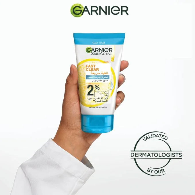 GARNIER FAST CLEAR CLEANSER FOR ACNE PRONE 50 ML