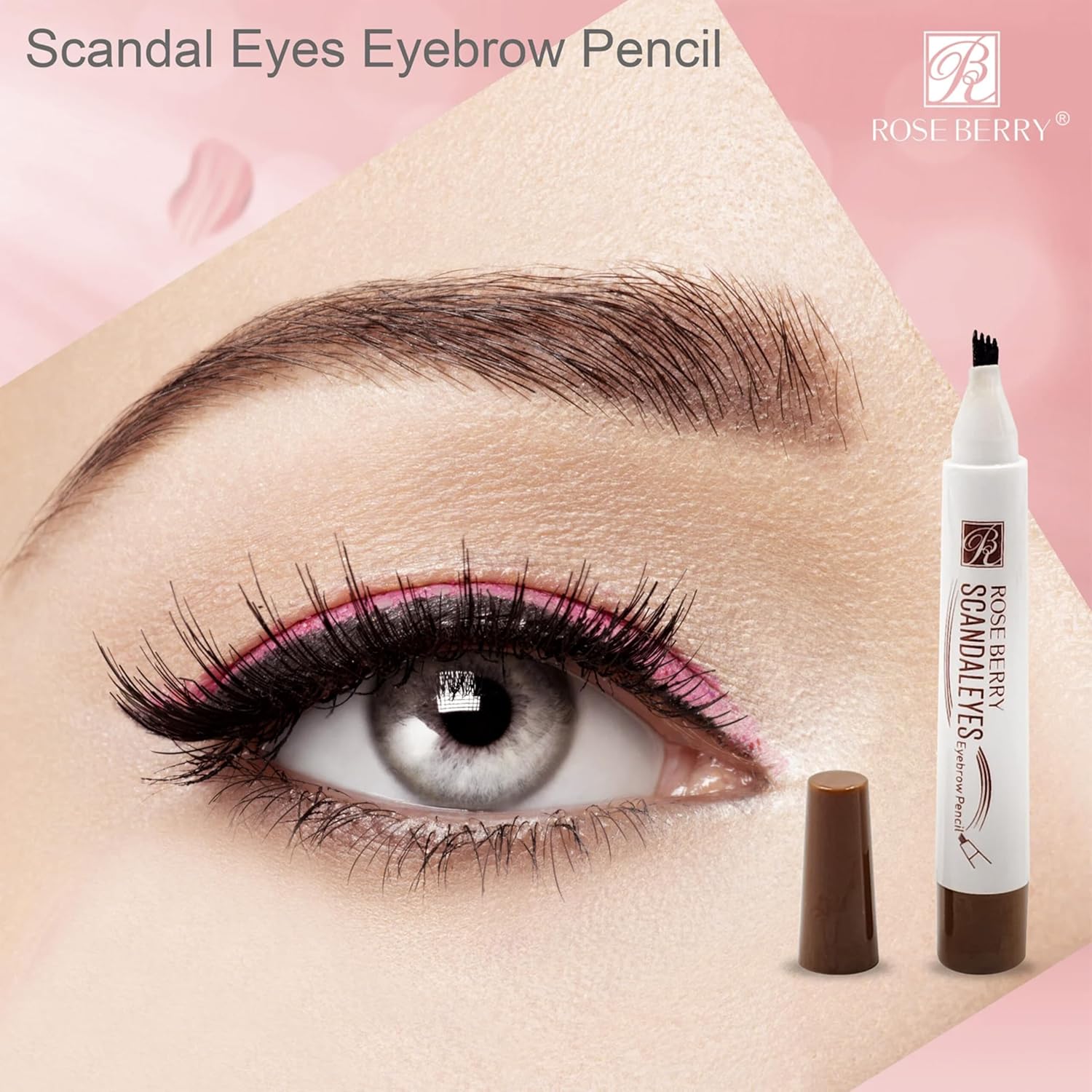 Rose Berry Eyebrow Pencil Scandaleyes Long Lasting 24 H