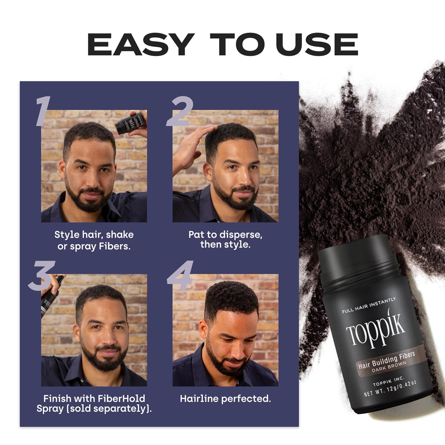 Toppik Hair Building Fibers 27.5g Black