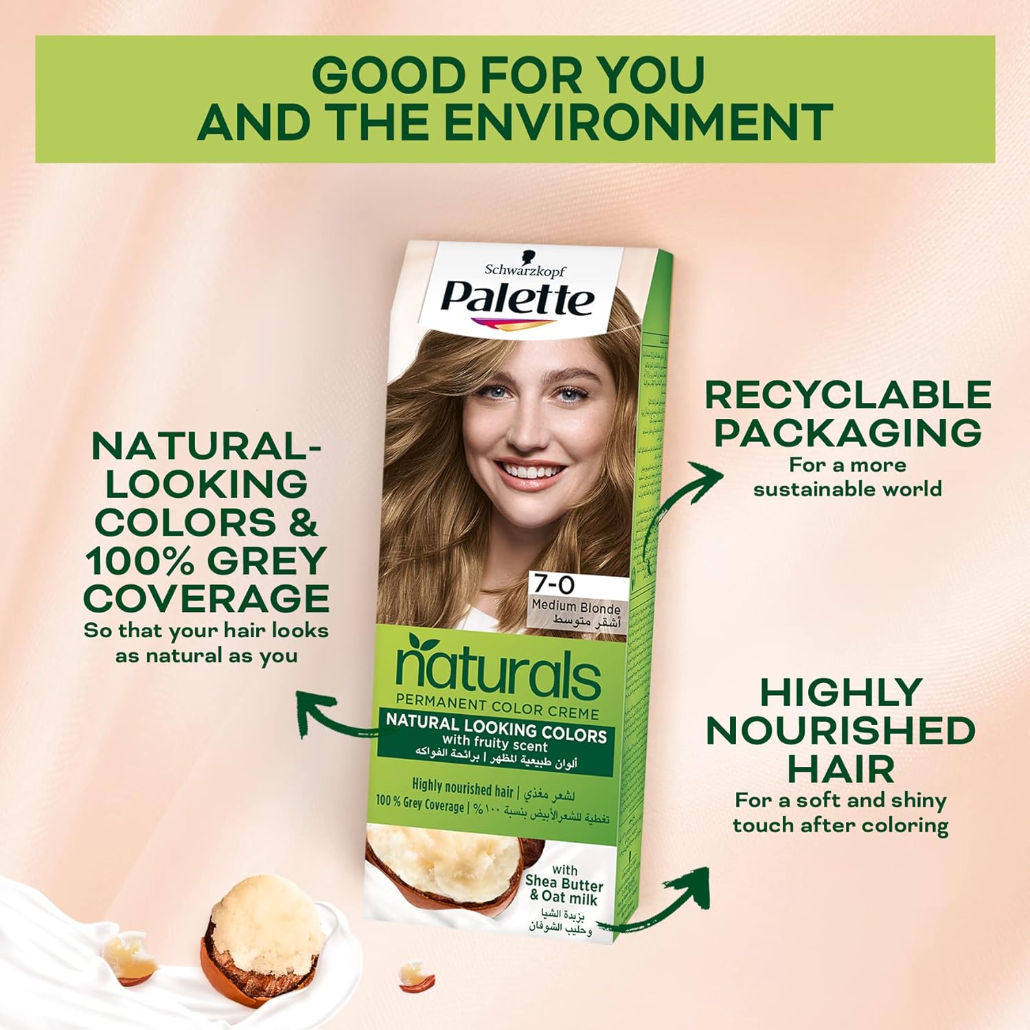 Palette Natural Color 10-0 Extra Light Blonde