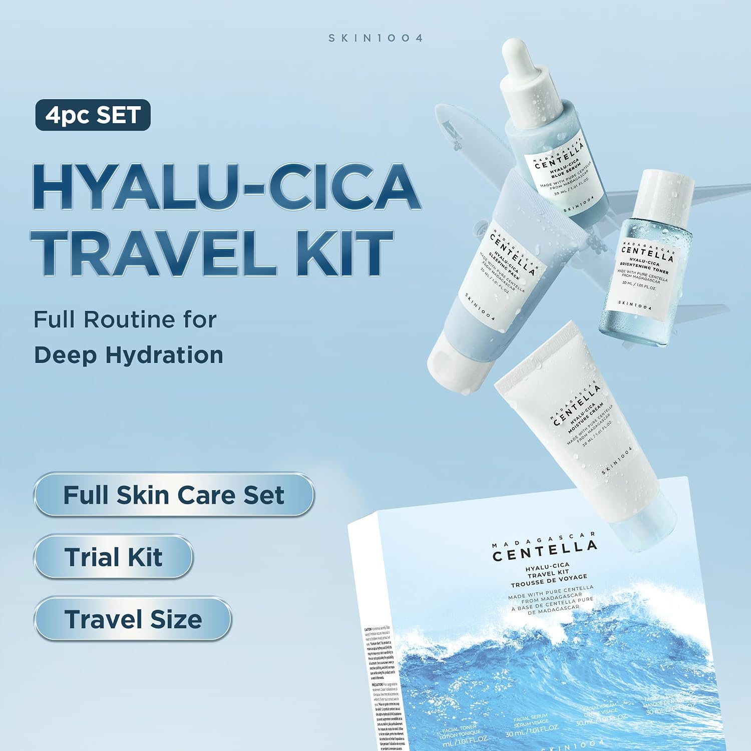 Skin1004 Madagascar Centella Hyalu cica Travel Kit