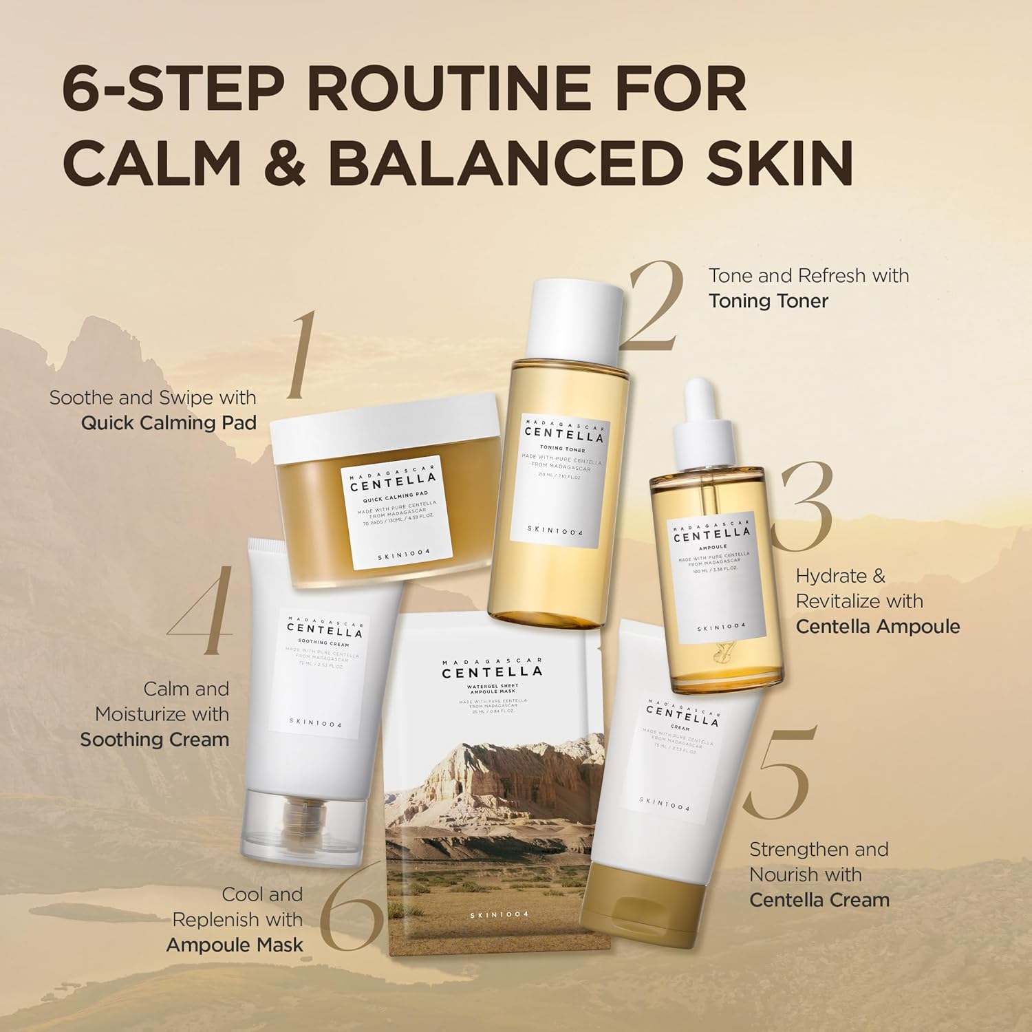 غسول رغوي مادغاسكار سنتيلا أمبول من SKIN1004 بحجم 125 مل