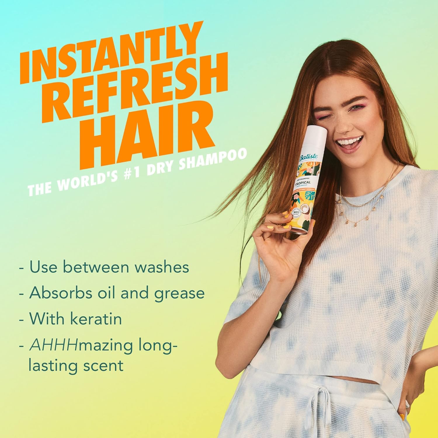 Batiste Dry Shampoo Tropical Scent 120ml
