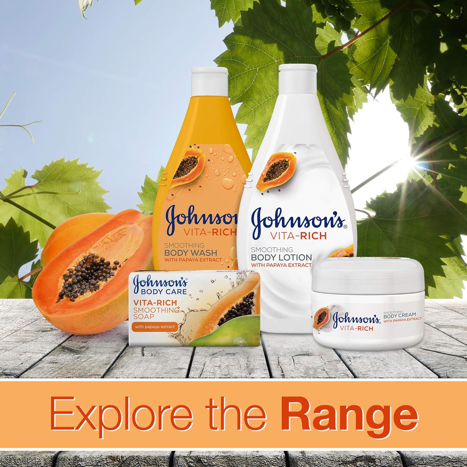 JOHNSON’S Body Lotion - Vita-Rich Papaya 400ml