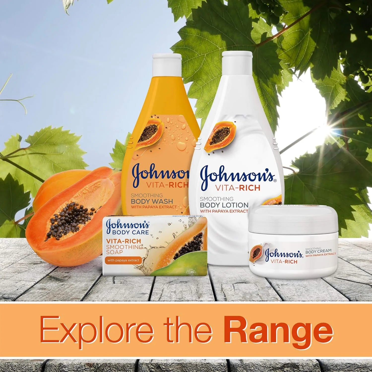 JOHNSON’S Body Lotion - Vita-Rich Papaya 400ml