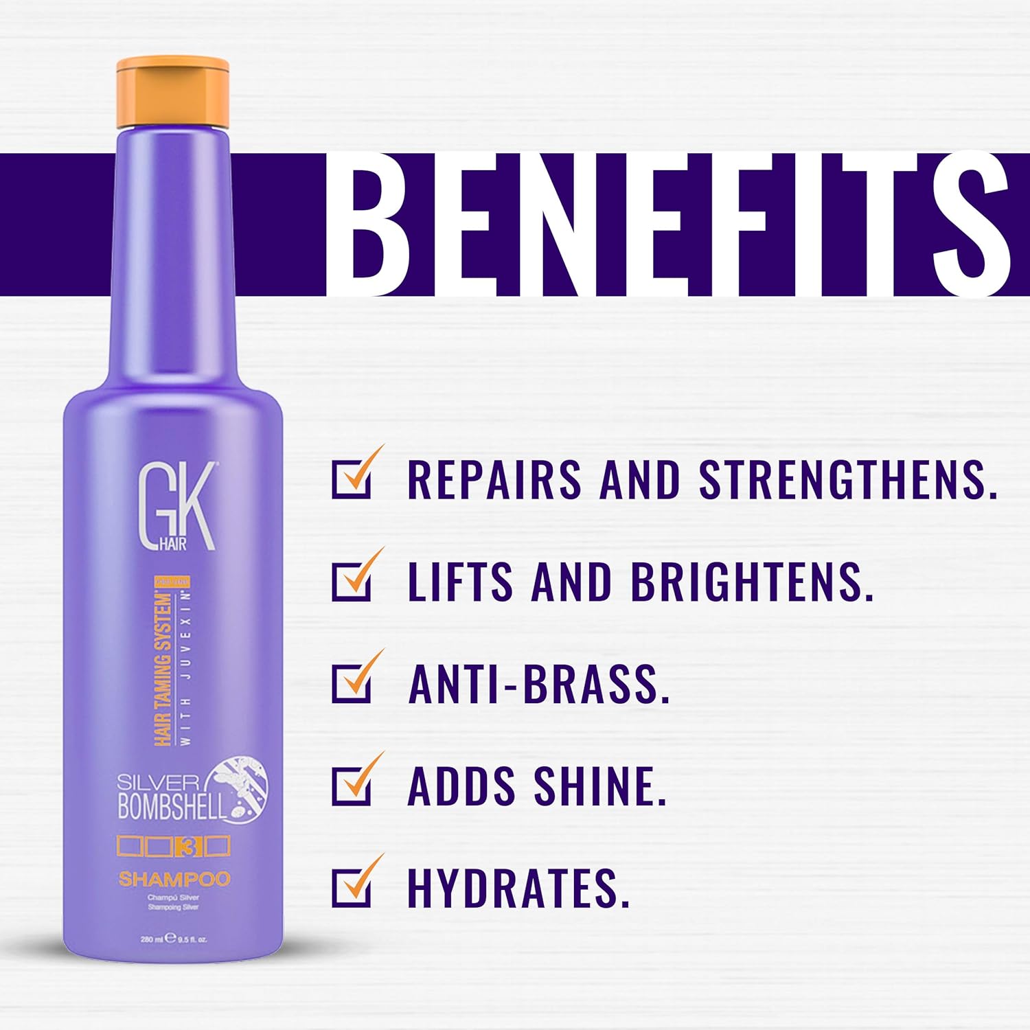 GK Silver Bombshell Shampoo 280ml
