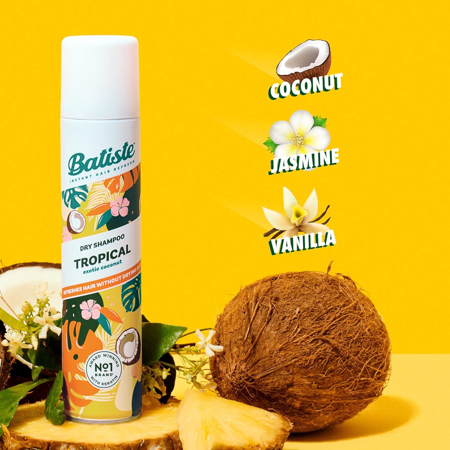 Batiste Dry Shampoo Tropical Scent 120ml
