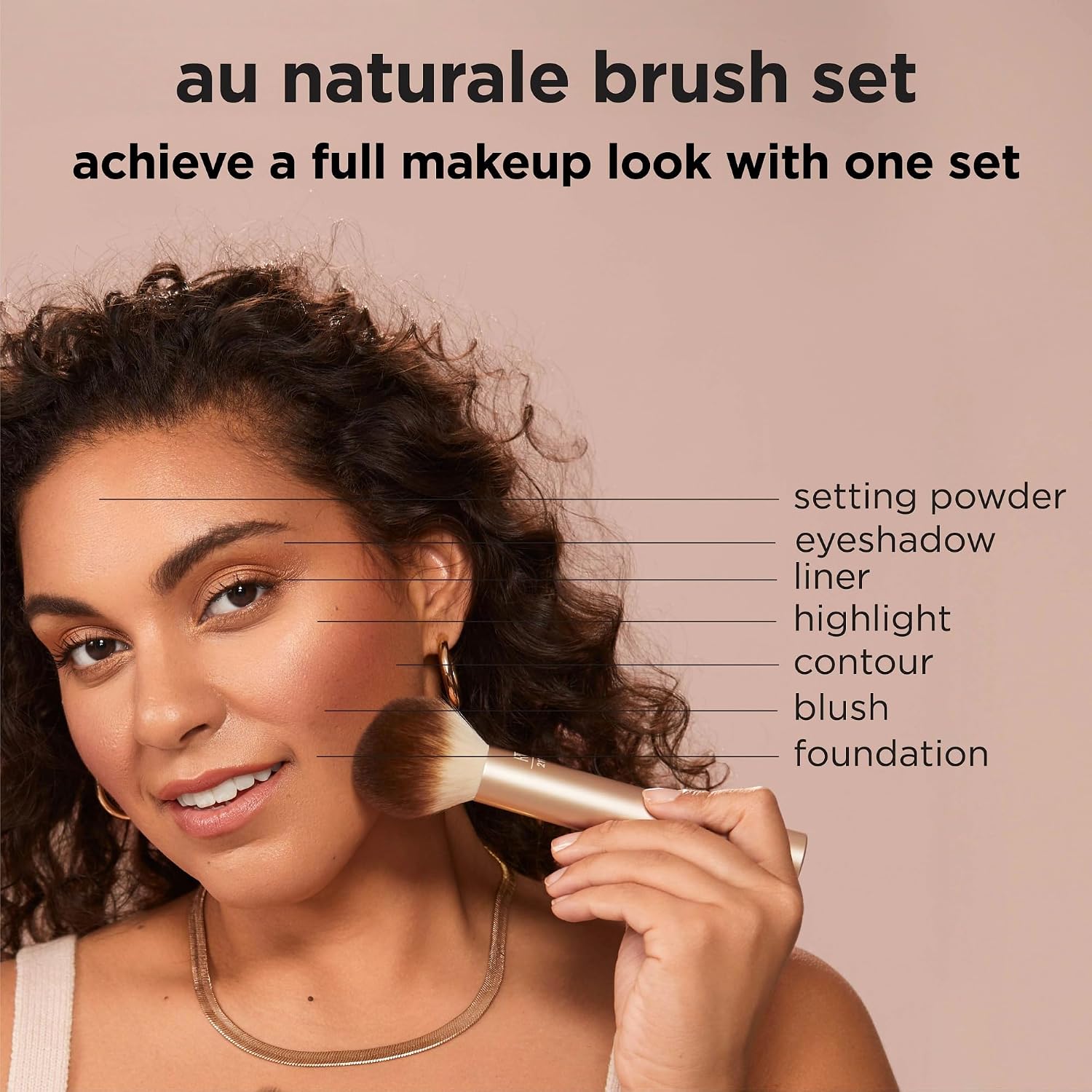 Real Techniques 9 Piece Au Naturale Makeup Brush Set