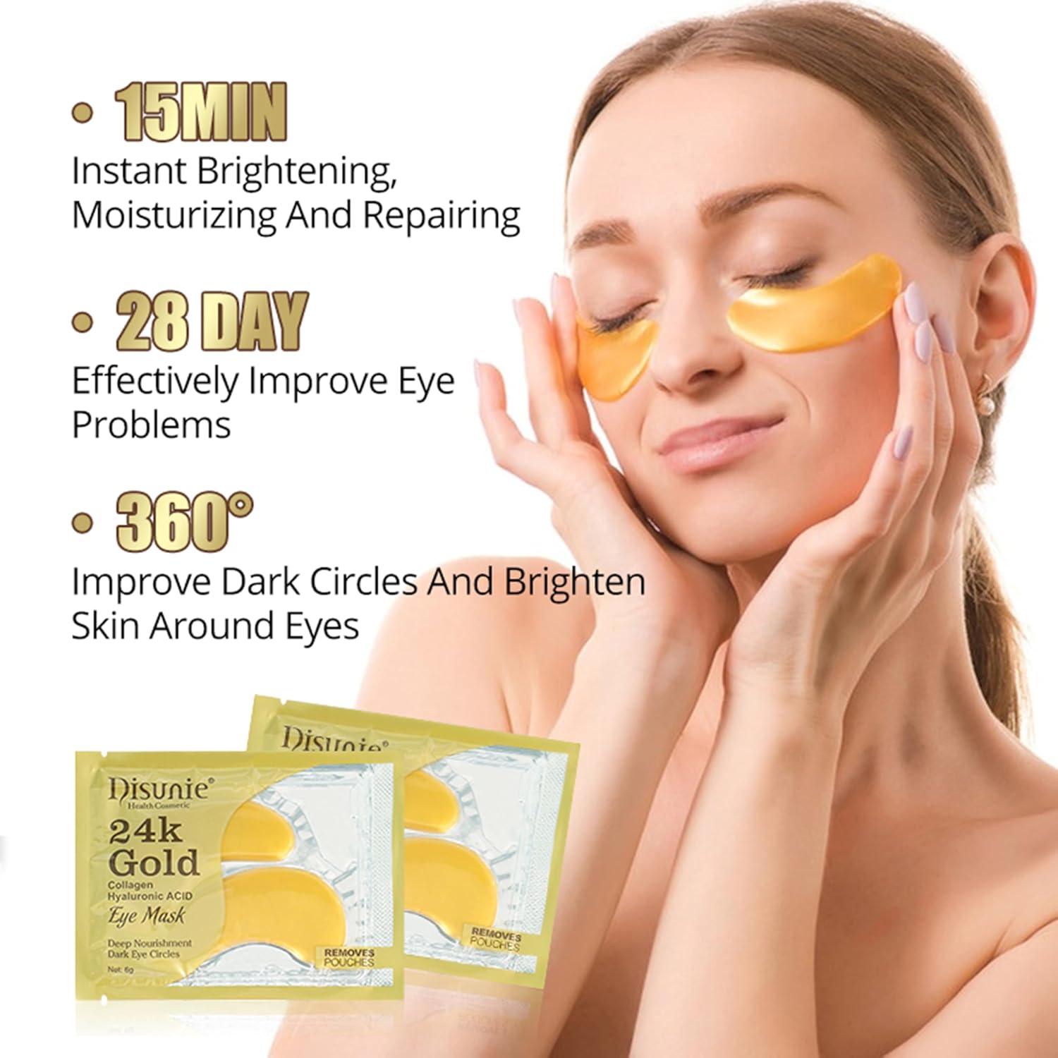 DISUNIE 24K GOLD EYE MASK