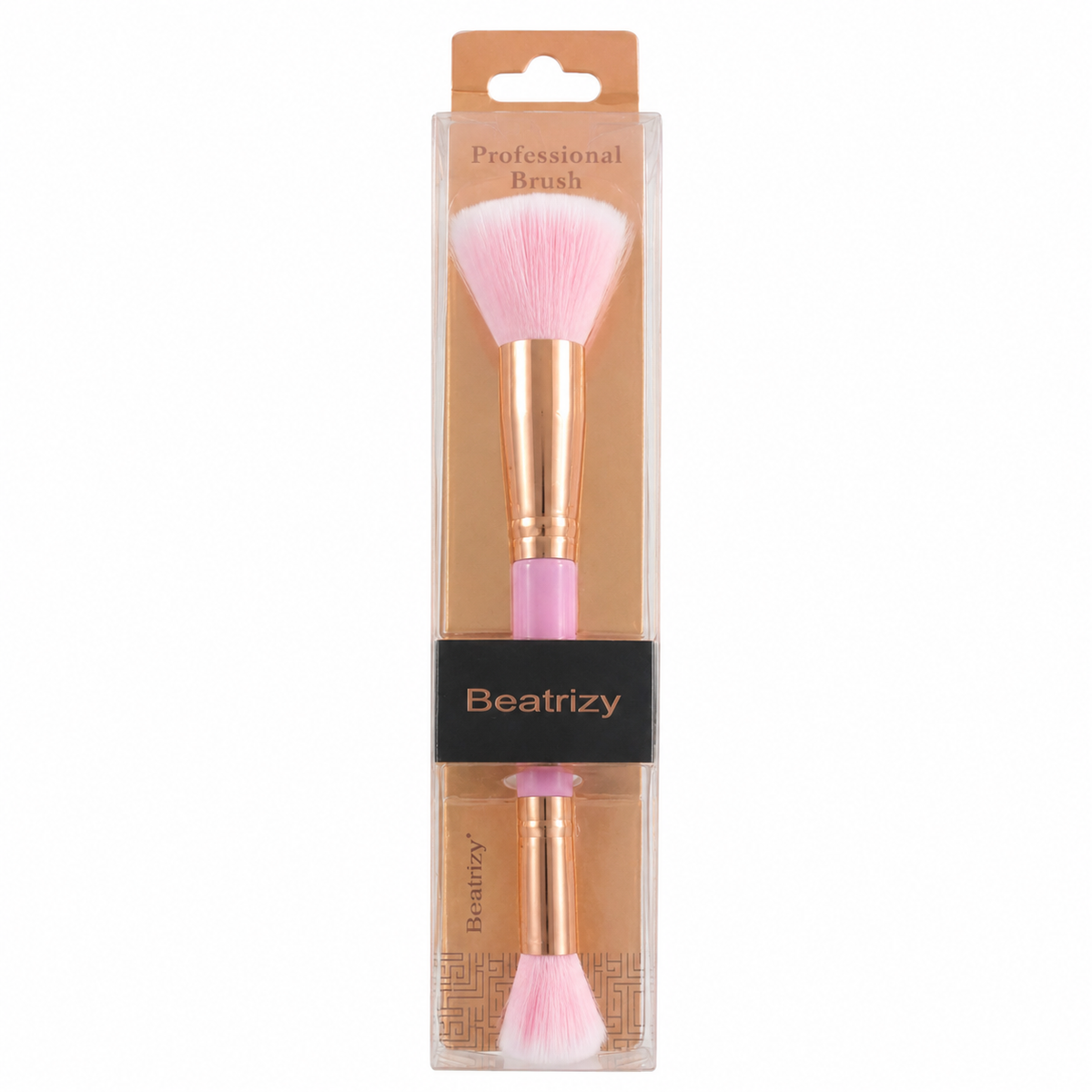 Beatrizy Professional Double-Ended Makeup Brush – Pink