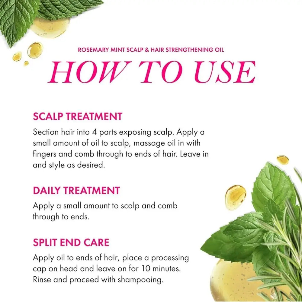 Mielle Rosemary Mint Scalp and Hair Strengthening Oil
