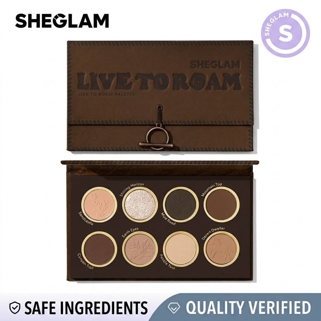Sheglam Eyeshadow Palette “Journey Without Borders” Leave to Room 8 shades