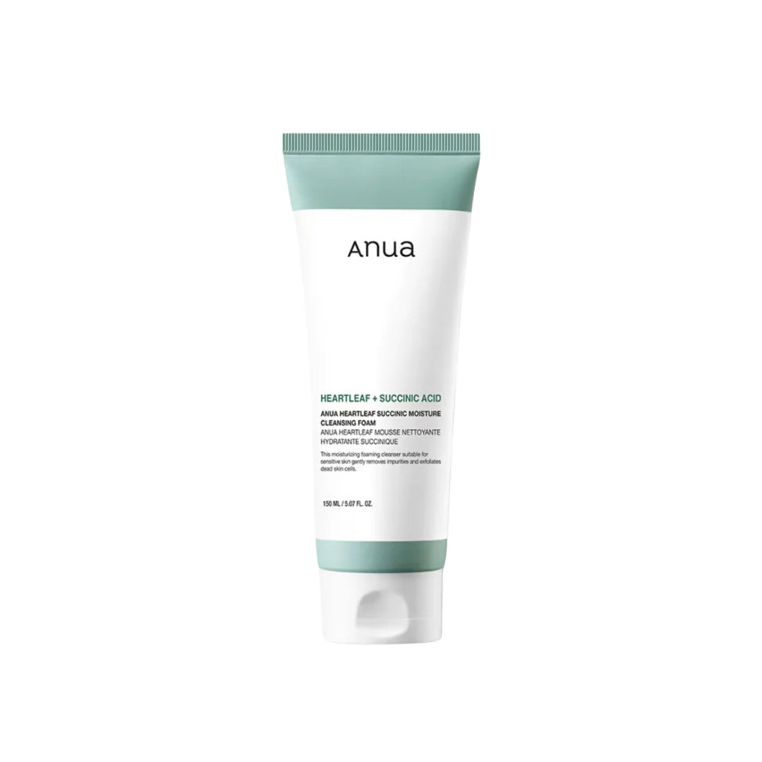 ANUA HEARTLEAF SUCCINIC MOISTURE CLEANSING FOAM 150ml


