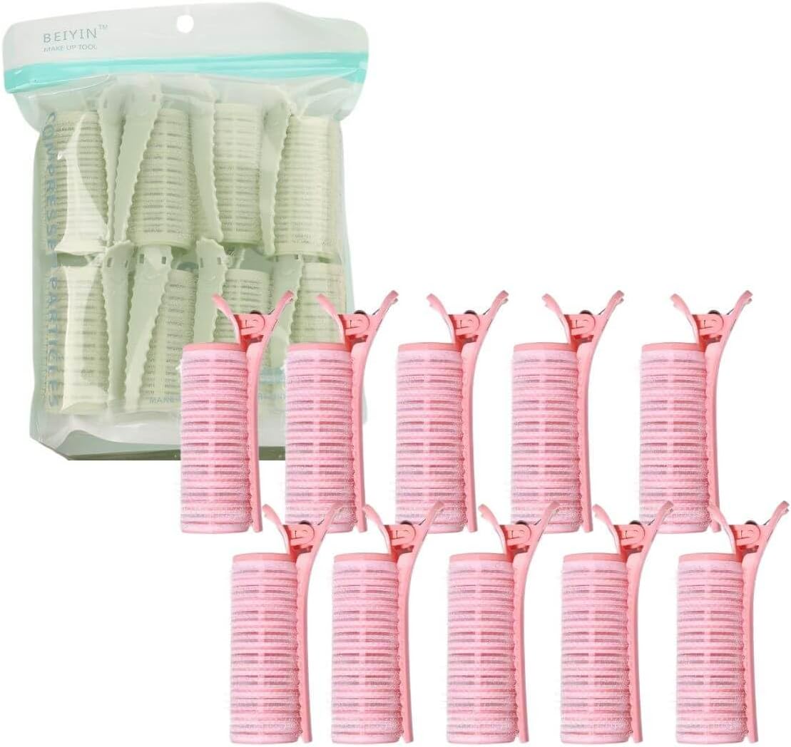 Abou Yousef 10pcs Self Grip Rollers Salon Hair Dressing Curlers