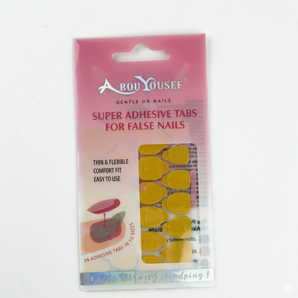 Abou Yousef Super Adhesive Tabs For Fales Nails 24 pcs