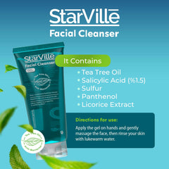 Starville acne cleanser gel 200 ml