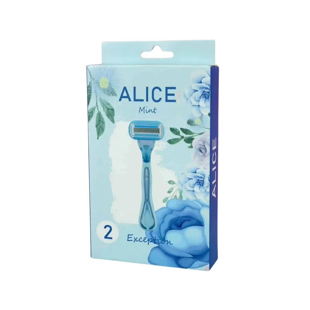 Yellow Alice Razor Alice Exception Razor With Mint 2Pcs - شفرات حلاقة بالنعناع | ALICE ...