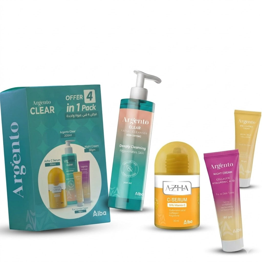 Argento clear 200ml c serum 30ml eye cont 15gm N cream 30gm