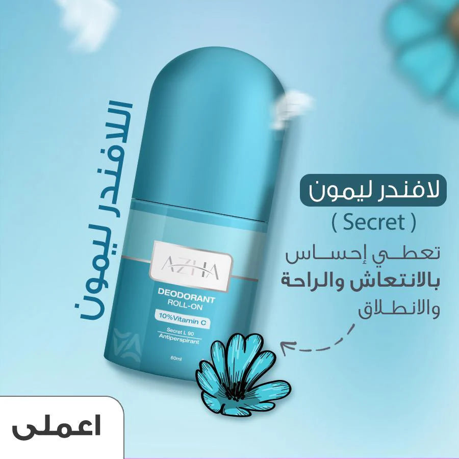 Azha Roll-On Whitening Deodorant SECRET L90 60ml