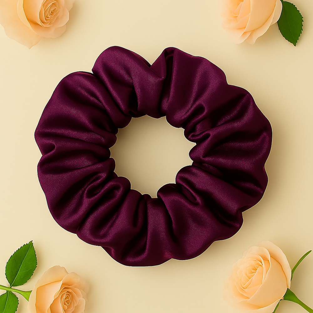 Re.MooN Satin Hair scrunchies Colorful Silk
