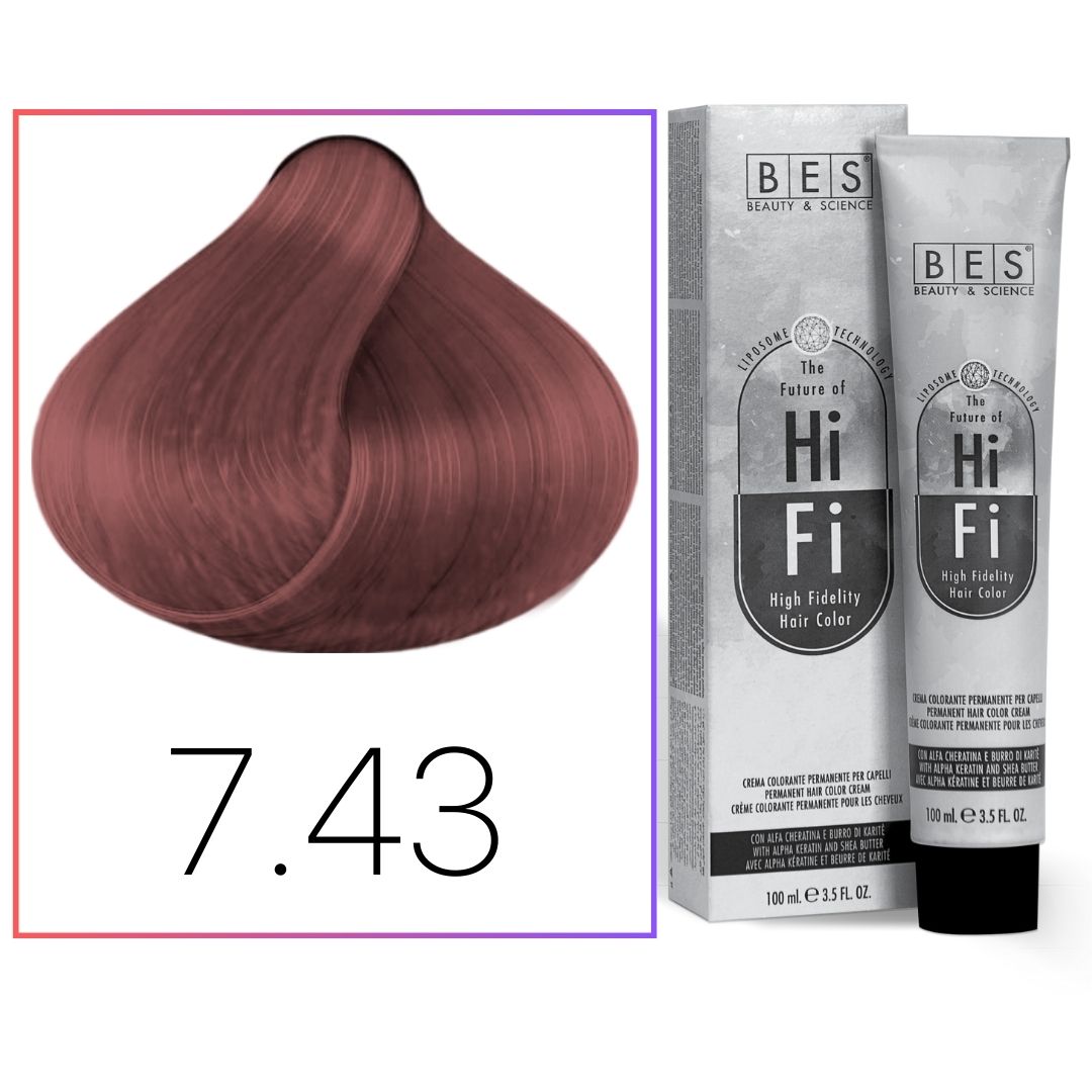 BES HI-FI Hair Color 7.43 100ml