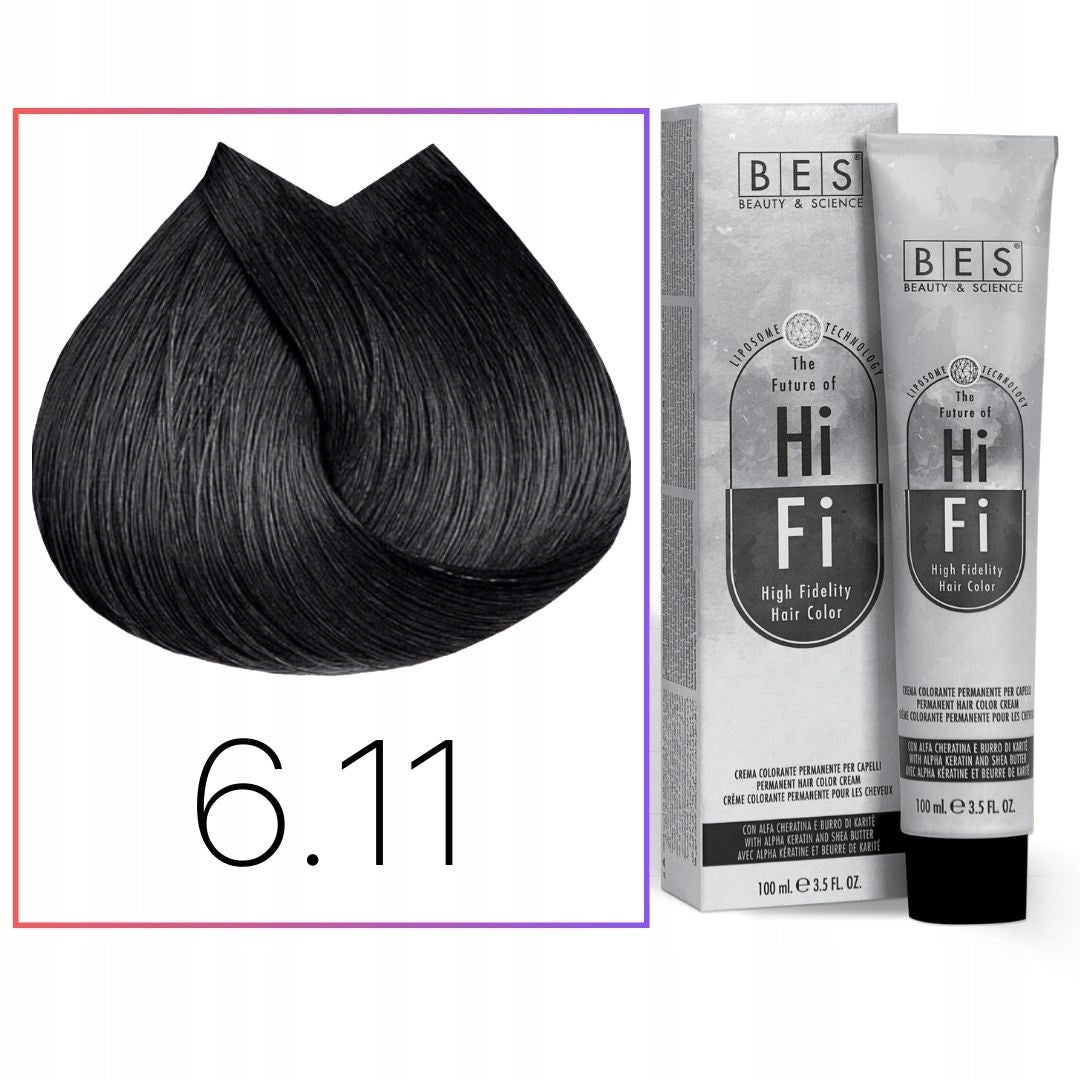 BES HI-FI Hair Color 6.11 100ml