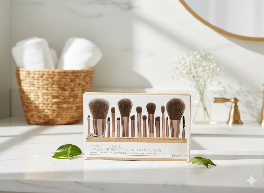 BH Cosmetics- Lavish Elegance 15 Piece Brush Set with Bag