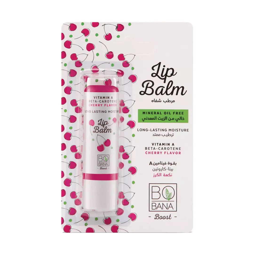 Bobana Lip Balm With Vitamin A Cherry Flavor