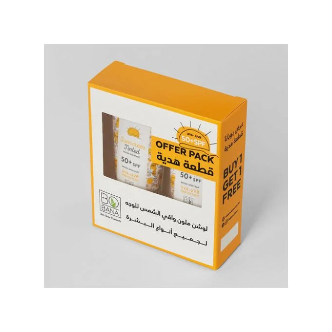 Bobana Sunscreen Lotion Tinted 60 ML (1+1)